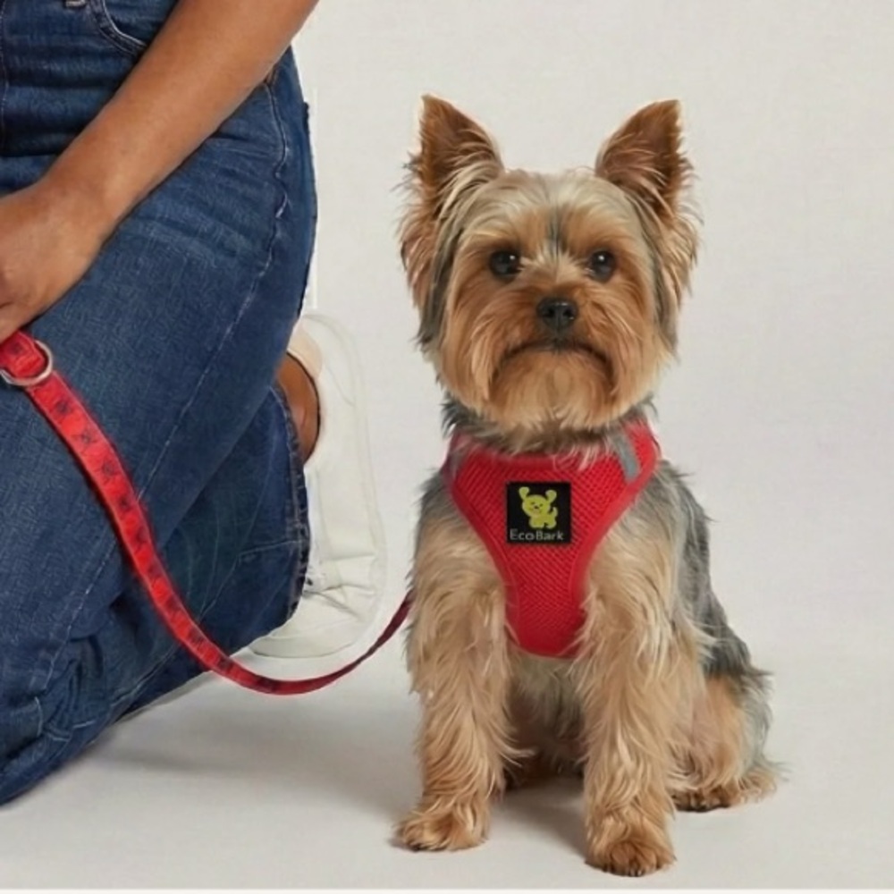 NWT EcoBark Max Comfort Dog Harness Soft Mesh Pet Walking Puppy Size Medium Red